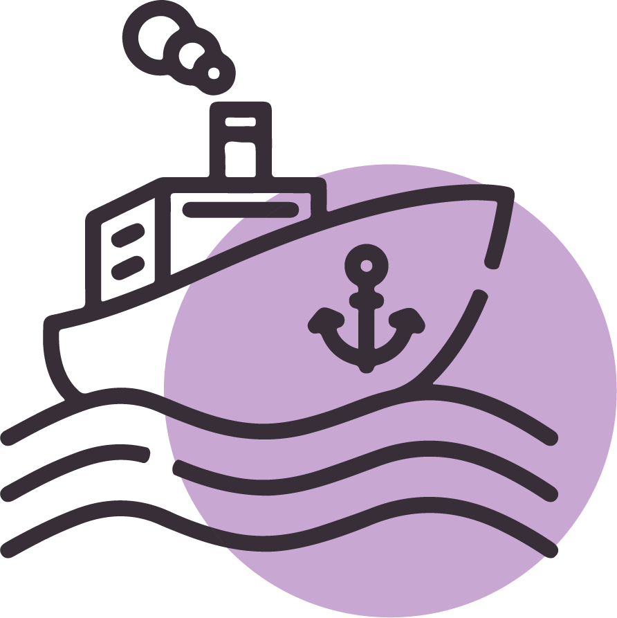 ícono barco